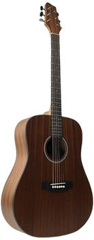Stagg Akustische Dreadnought Gitarre, Sapele, Naturfinish (SA25 D MAHO)
