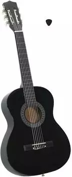 vidaXL Klassikgitarre 3/4 36" schwarz, f&uuml;r Kinder & Anf&auml;nger (70118)