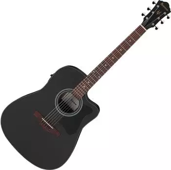 Ibanez V44CE Akustikgitarre Cutaway 6-saitig Weathered Black Open Pore (V44CE-WK)