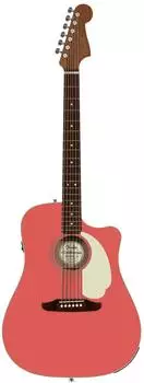 Fender Redondo CE Akustikgitarre, Fichtendecke, Fiesta Red (0974221540)