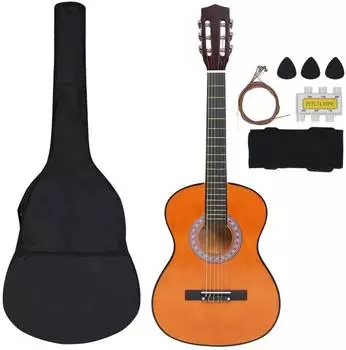 vidaXL Klassikgitarren-Set für Anfänger 8-tlg. 3/4 36" (70121)