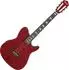 Ibanez FRH20QMN Thinline Konzertgitarre Nylonsaiten, wine red low gloss (FRH20QMN-WRL)