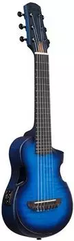 Ibanez AUP10FMNE Tenor Ukulele, 6-saitig, Flamed Maple, Transparent Blue Sunburst (AUP10FMNE-TBO)