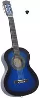 vidaXL Klassikgitarre f&uuml;r Anf&auml;nger und Kinder Blau 1/2 34"