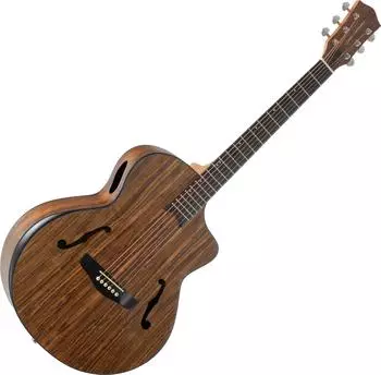 Classic Cantabile Westerngitarre Walnuss, F-Löcher, seitliches Schallloch (00104194)