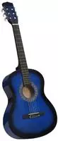 vidaXL Klassikgitarre f&uuml;r Anf&auml;nger mit Tasche Blau 3/4 36"