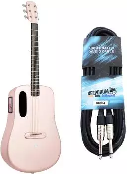 Lava Music ME 4 Westerngitarre 36 Zoll, pink, mit Kabel (lvme4piab-gc043m)
