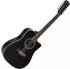 Rocktile WSD12-50C Westerngitarre Dreadnought Cutaway 12-saitig, schwarz (00102412)
