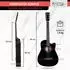 Rocktile WSD-5C-BK Slim Line Westerngitarren-Set Dreadnought Cutaway, schwarz (00081150)