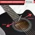 Rocktile WSD-5C-BK Slim Line Westerngitarren-Set Dreadnought Cutaway, schwarz (00081150)