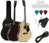 Rocktile WSD-8CE-NT Slim Line Westerngitarren-Set Akustik Cutaway mit Pickup (00081151)