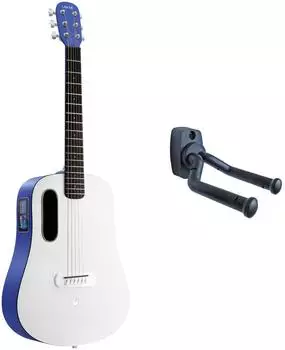 Lava Music ME Play 36 Zoll Westerngitarre deep blue mit Wandhalterung (lvmeplaybl-gs019)