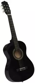 vidaXL Klassikgitarre f&uuml;r Kinder und Anf&auml;nger, schwarz, 1/2 34" (70126)