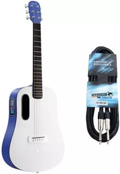 Lava Music ME Play Westerngitarre 36 Zoll Deep Blue mit Kabel (lvmeplaybl-gc04)