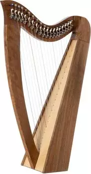 Classic Cantabile H-19 WN Keltische Harfe 19 Nylon-Saiten, Es-Dur, Walnuss (H-19 WN)