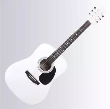 Classic Cantabile WS-10 Dreadnought Westerngitarre wei&szlig; (00036181)
