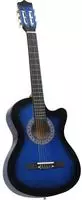 vidaXL Westerngitarre Cutaway mit 6 Saiten Blau-Schattiert 38