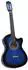 vidaXL Westerngitarre Cutaway 6 Saiten blau-schattiert 38