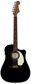 Fender Redondo CE Elektroakustikgitarre, Fichtendecke, schwarz (0974221506)