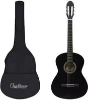 vidaXL Klassikgitarre f&uuml;r Anf&auml;nger mit Tasche Schwarz 4/4 39