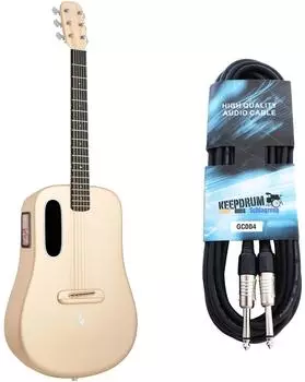 Lava Music ME 4 Westerngitarre 36 Zoll, Soft Gold, mit Kabel (lvme4gab-gc043m)
