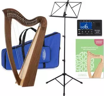 Classic Cantabile H-22 WN Keltische Harfe 22 Saiten, Walnuss, Set (00101871)