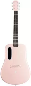 Lava Music ME4 Carbon Akustikgitarre 36" rosa mit Space Bag (LVC36PK-SB)