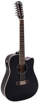DIMAVERY DR-612 Westerngitarre 12-saitig, schwarz (26231282)