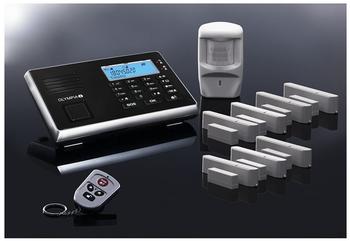 Olympia Protect 9061 Sicherheit Plus Alarmanlagen GSM Funk Set 1 Bewegungsmelder, 7 Tür Fenster/