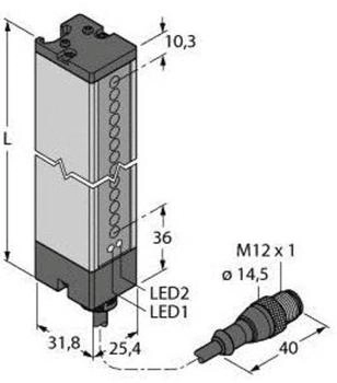 Turck Einweg- LX9EQ Schutzfeldhöhe 218mm (3071667)