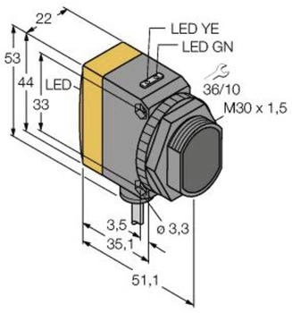 Turck Einweg- QS30VR3RQPMA 3073070 1St.