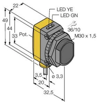 Turck Reflexions- QS30LPQPMA 3073085 1St.