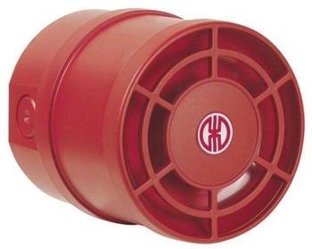 Werma Mehrtonsirene WM 32 Töne 9-28VDC rot (140.150.50)