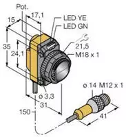 Turck Opto-Sensor QS18VN6LLPQPMA