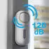 Avidsen Small Doorguard Control Tür-/Fensteralarm 120dB mit Fernbedienung, Weiß (100022)