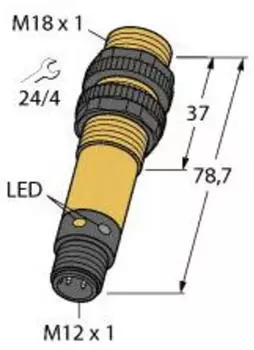 Turck S18RW3REQ1 Einweglichtschranke Empf&auml;nger (3037083)