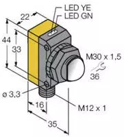 Turck Einweg-Lichtschranke QS30EXQ 3071561 1St.