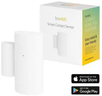 Hombli Bluetooth Kontaktsensor T&uuml;r/Fenster, Kabellos, Wei&szlig; (HBSC-0109)