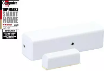 Schwaiger ZHS09 T&uuml;r- und Fenstersensor Z-Wave Plus, kabelgebunden, Wei&szlig; (ZHS09)