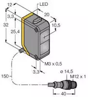 Turck Einweg-Lichtschranke Q20ELQ5 3078206 1St.