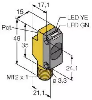 Turck QS186EBQ8 Opto-Sensor Einweglichtschranke (3066448)