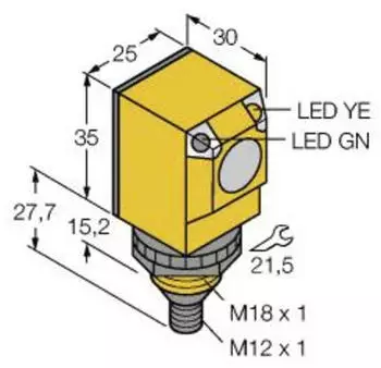 Turck Q25SP6RQ Einweg-Lichtschranke Opto-Sensor (3031937)