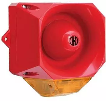 Werma Blitz-Sirene WM 32 Töne 230VAC Rot/Gelb (441.030.68)