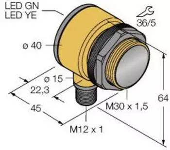 Turck T30SP6REQ Einweglichtschranke Opto-Sensor 60m (3037071)