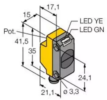 Turck Opto-Sensor Einweglichtschranke QS186EBQ7 (3066426)