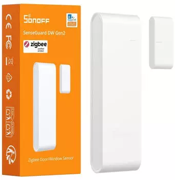 Sonoff SenseGuard DW Gen2 Zigbee Fenstersensor mit Sabotagealarm 1er-Pack