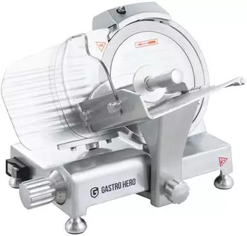 GastroHero Aufschnittmaschine ASM 220 mm Aluminium ASM220