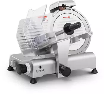 Royal Catering Aufschnittmaschine Allesschneider Edelstahl &Oslash; 250 Mm Schr&auml;gschneider 480 U/Min