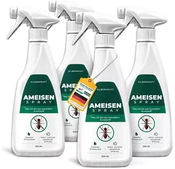 Silberkraft Anti Ameisen Spray 4x500 ml