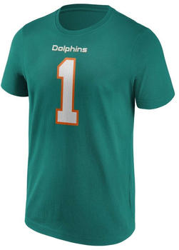 Fanatics NFL Miami Dolphins Tagovailoa Graphic T-Shirt (1108M-AQU-TAG-1AE) blau